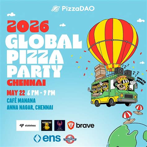 Global Pizza Party Chennai, Café Manana, Chennai, 22 May 2026 | AllEvents