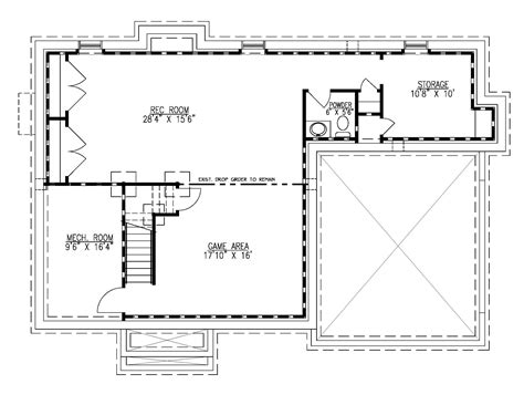 Unfinished Basement Floor Plans