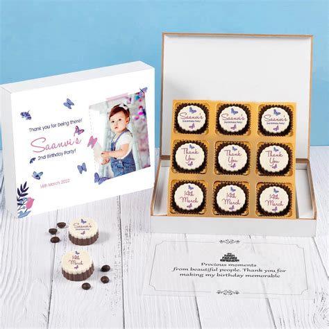 Personalized Birthday Return Gift Ideas – 9 Printed Chocolates Sample ...