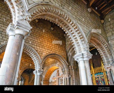 The Galilee Chapel in Durham Cathedral is built in Norman architectural ...