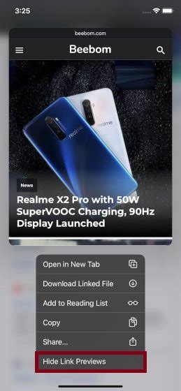 Guide To Turn Off iOS 13 Safari Link Preview On iPad and iPhone ...