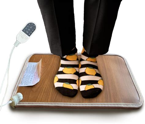 Amazon.com: Tusho Electric Heated Floor Mat Under Desk for Office and ...