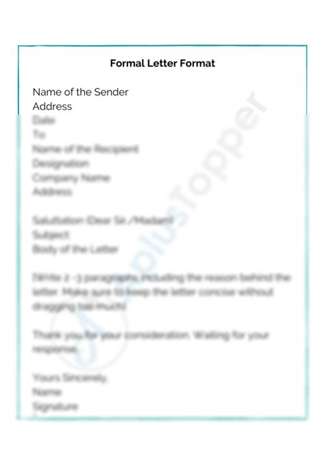 Format of Letter 的图像结果