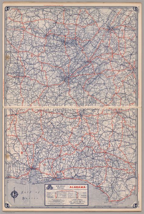 Highway map of alabama