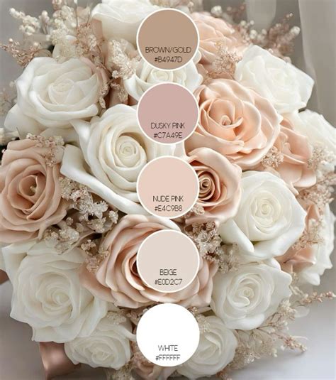 Beige cream and blush pink wedding color palette – Artofit