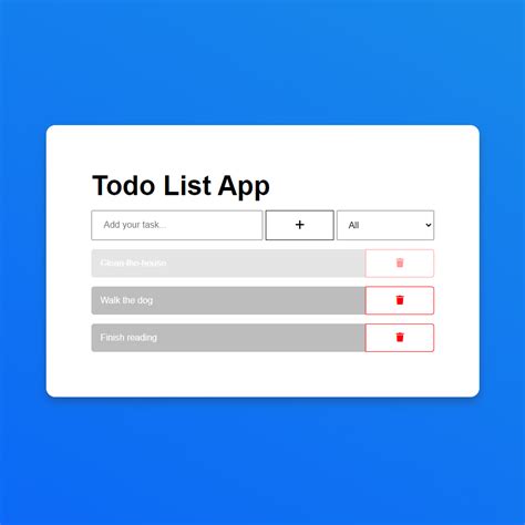 Image result for To Do Web App HTML/CSS JS