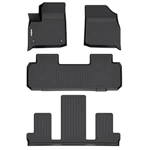 GINOWY®- Floor Mats for Chevy Traverse 2018-2024丨 7 Passenger Bucket ...