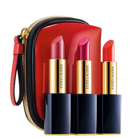 雅诗兰黛estee lauder 花漾倾慕唇膏口红套装盒魅色正装保湿长效/sap