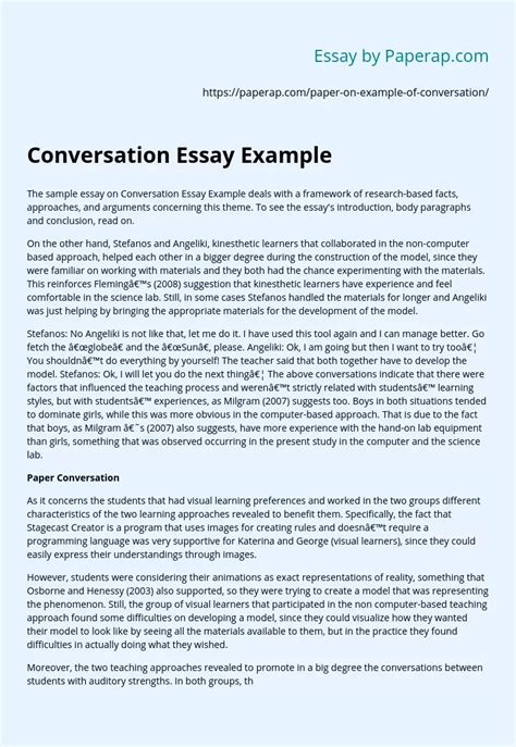 Dialogue Essay Examples 的图像结果