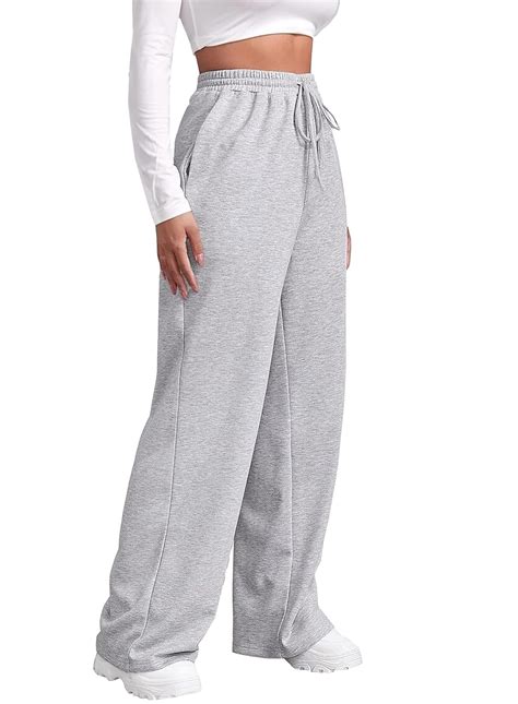 Buy New North Women's Relaxed Parallel Pants, Grey | Rise Style: High ...