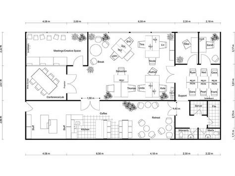 Large Office Floor Plan 的图像结果