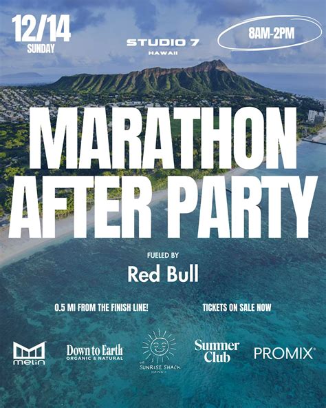 HNL MARATHON AFTER PARTY, Studio 7 Hawaii, Honolulu, 14 December 2025 ...