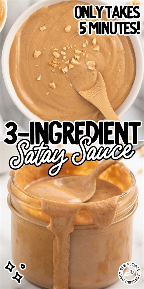 3 Ingredient Satay Sauce with Peanut Butter