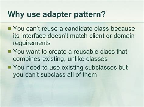 Image result for Adapter Design Pattern Tutorial