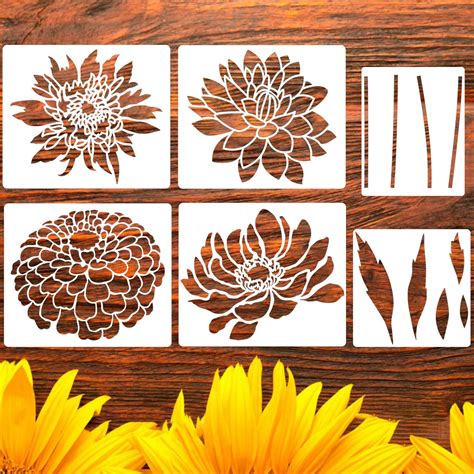 Snapklik.com : Large Flower Stencils For Painting Flower Stencils For ...