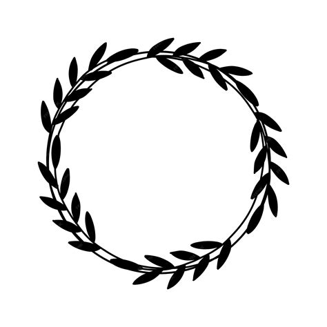 Círculo coroa floral casamento quadro botânico redondo com folhas vetor ...