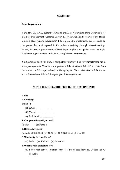 17 annexure - Questionnaire for electronic products - ANNEXURE Dear ...