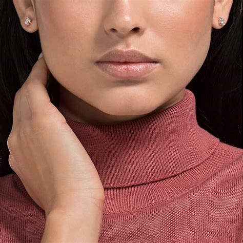 Crystal Stud Earrings for Women and Men | Swarovski