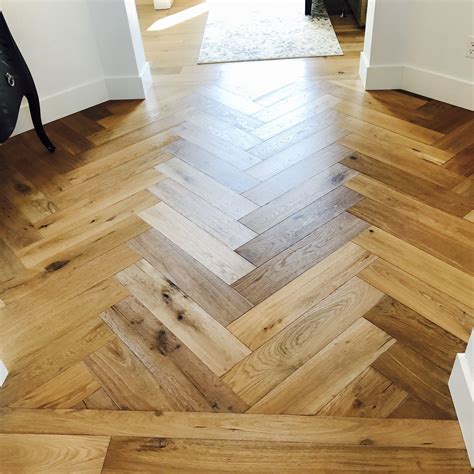 Herringbone Wood Floor Inlay Pattern