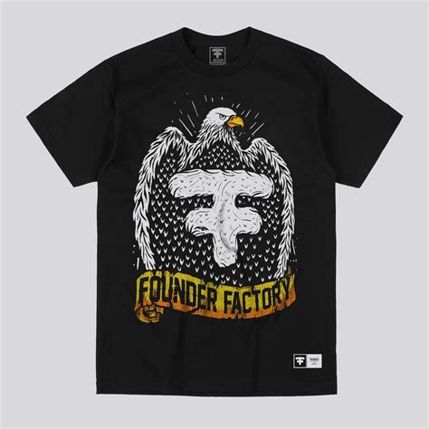 Jual Founder Factory - Eagle TShirt - Black | Shopee Indonesia