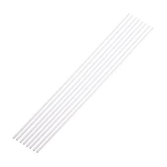 Othmro ABS Round Tube 5mmx50cm 12PCS, White Round Tube Model Building ...