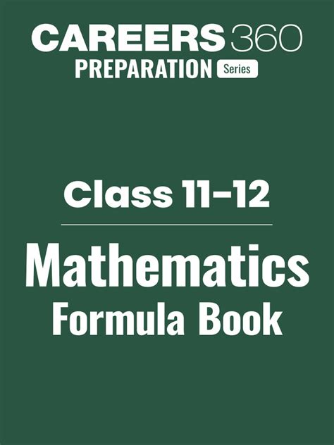 Image result for Class 12th Maths Formula Sheet PDF