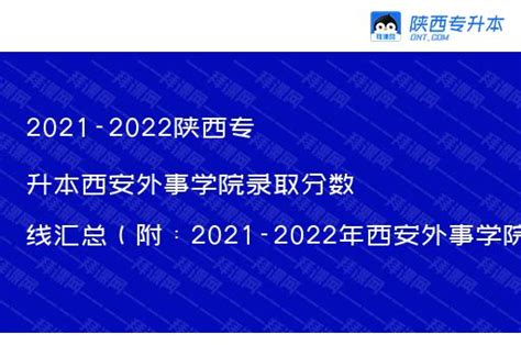 2020陕西西安外事学院专升本录取分数线 - 知乎