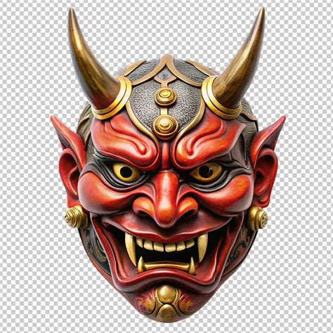 Oni mask on transparent background | Premium AI-generated PSD