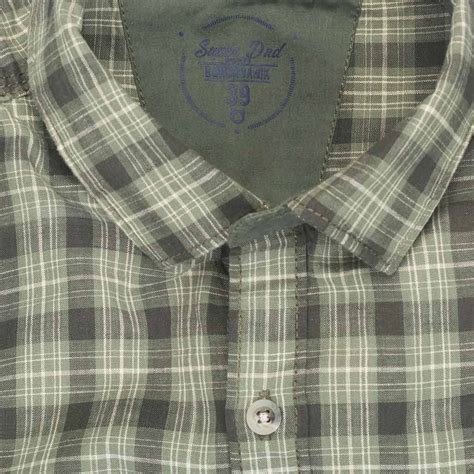 Green Checks Cotton Matching Shirt For Dad & Son - Bonorganik