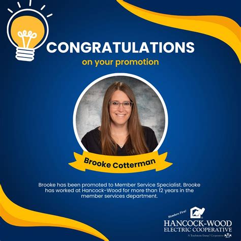 Congratulations to Brooke! | Hancock-Wood Electric Cooperative