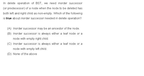 DS: Ace Test Series: Programming & DS - Binary Search Tree