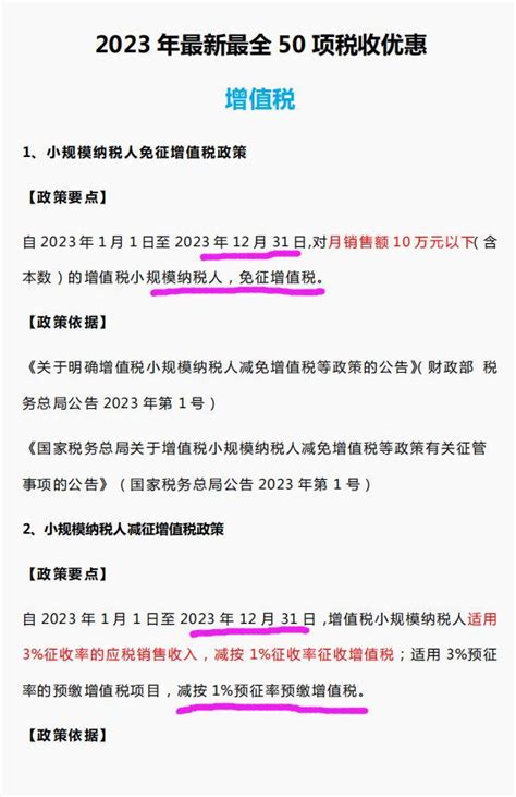 6月征期必看：2023年最新最全税收优惠政策清单，附纳税申报手册 - 知乎