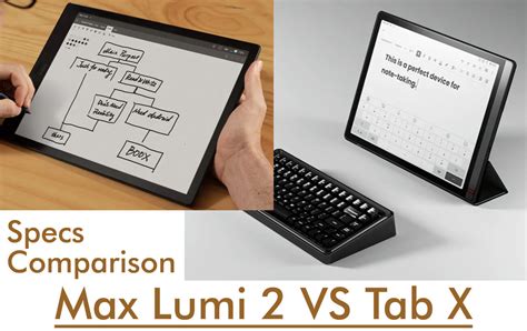 Boox Tab X VS Max Lumi 2 - Specs, Price Comparison - WebToolo.com