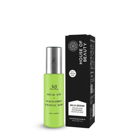 HOUSE OF BEAUTY Milia Serum with Azelaic Acid, Niacinamide, Salicylic ...