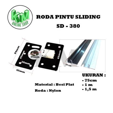 Promo Roda Lemari Geser SD 380 +Rel Timbul SD 380 Pintu Lemari Geser ...