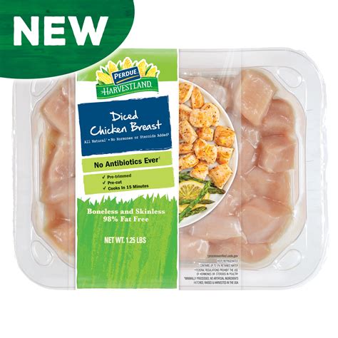 Perdue® Harvestland® No Antibiotics Ever Fresh Diced Chicken Breast