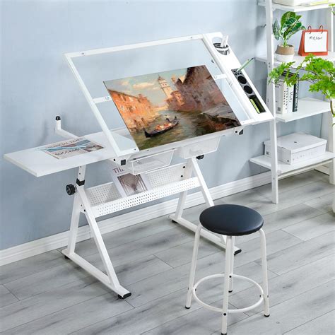 Amazon.com: LIFE SKY Drafting Table Adjustable for Artists - Art ...
