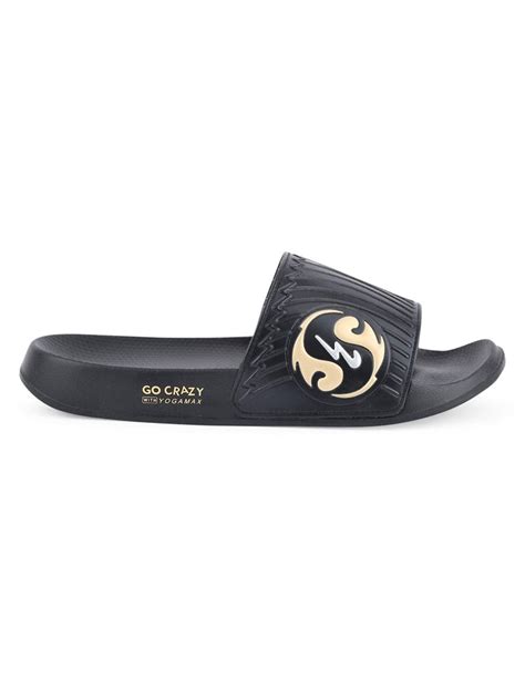 Buy Sliders For Men: Sl-430-Blk-Gold | Campus Shoes