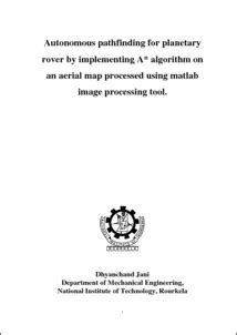 Autonomous Pathfinding for Planetary Rover by Implementing A* Algorithm ...