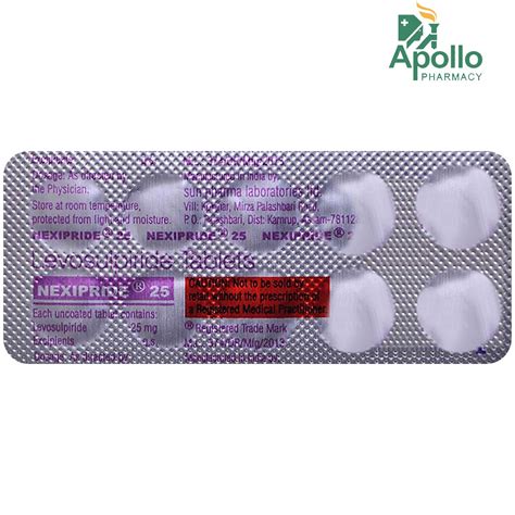 NEXIPRIDE 25MG TABLET Price, Uses, Side Effects, Composition - Apollo ...