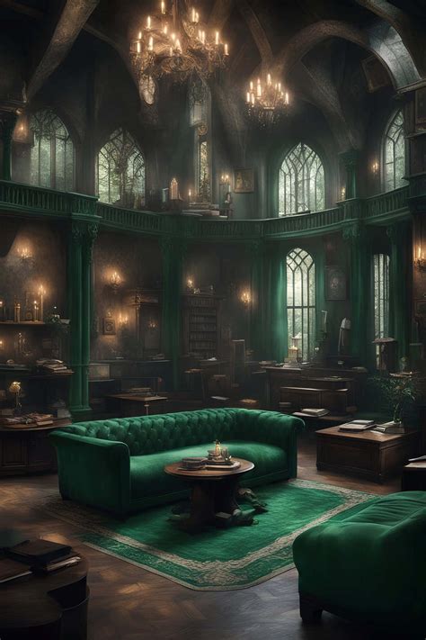 Download Slytherin Common Room Hogwarts Wallpaper | Wallpapers.com