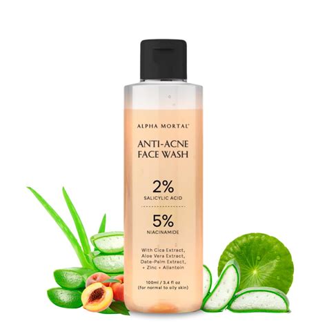 Alpha Mortal 2% Salicylic Acid & 5% Niacinamide Anti-Acne Face wash for ...