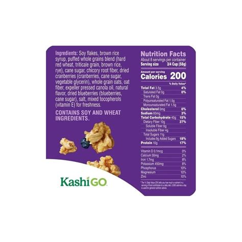 Generic Kashi Go.Cold Breakfast Cereal - Vegan India | Ubuy
