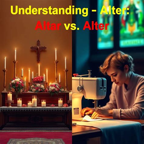 Correcting the Common Mistake: Altar vs. Alter : MysteryLores