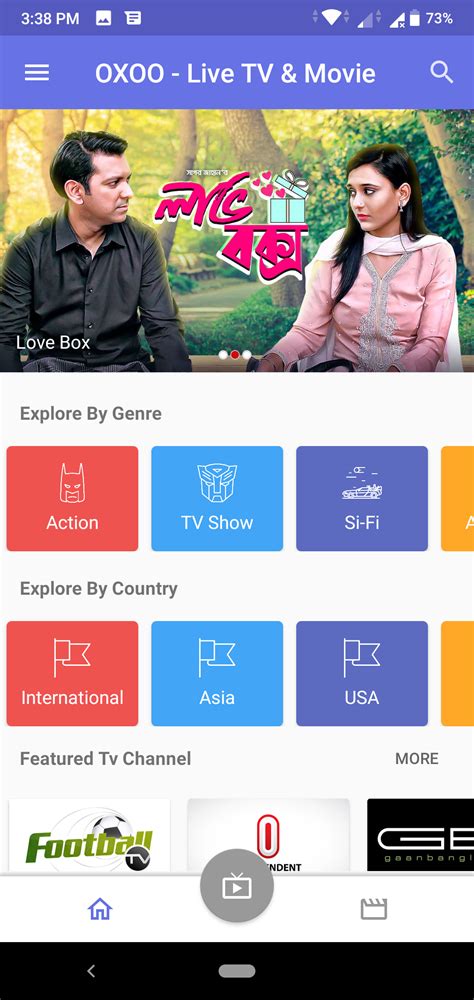 OXOO - Android Live TV & Movie Portal App with Subscription System
