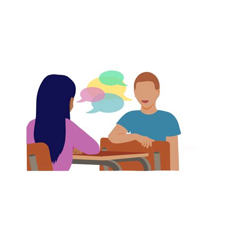 People Sitting Talking Clipart