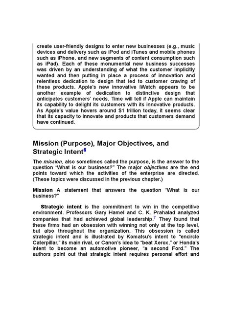 Examples of Strategic Intent Statements 的图像结果