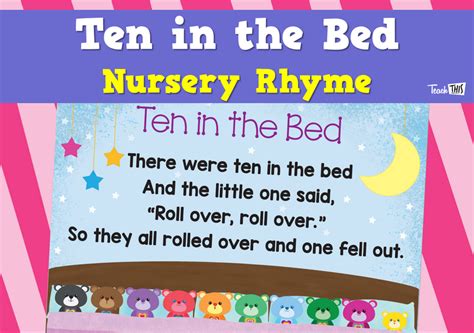 Ten In The Bed Nursery Rhyme- Lyrics, History, Video, Lesson Plans ...