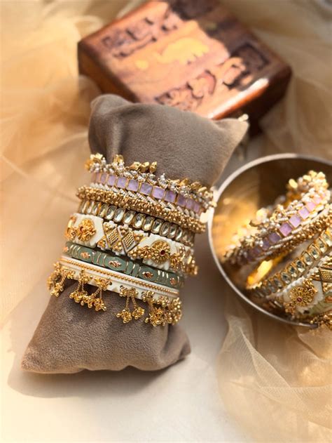 Bridal Chuda Sets | Complete Gold-Plated Wedding Chuda – Mangalsutra ...
