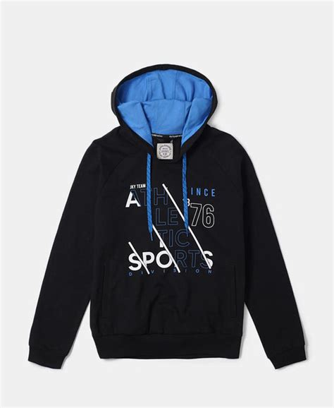 Buy Boy's Super Combed Cotton French Terry Graphic Printed Hoodie ...